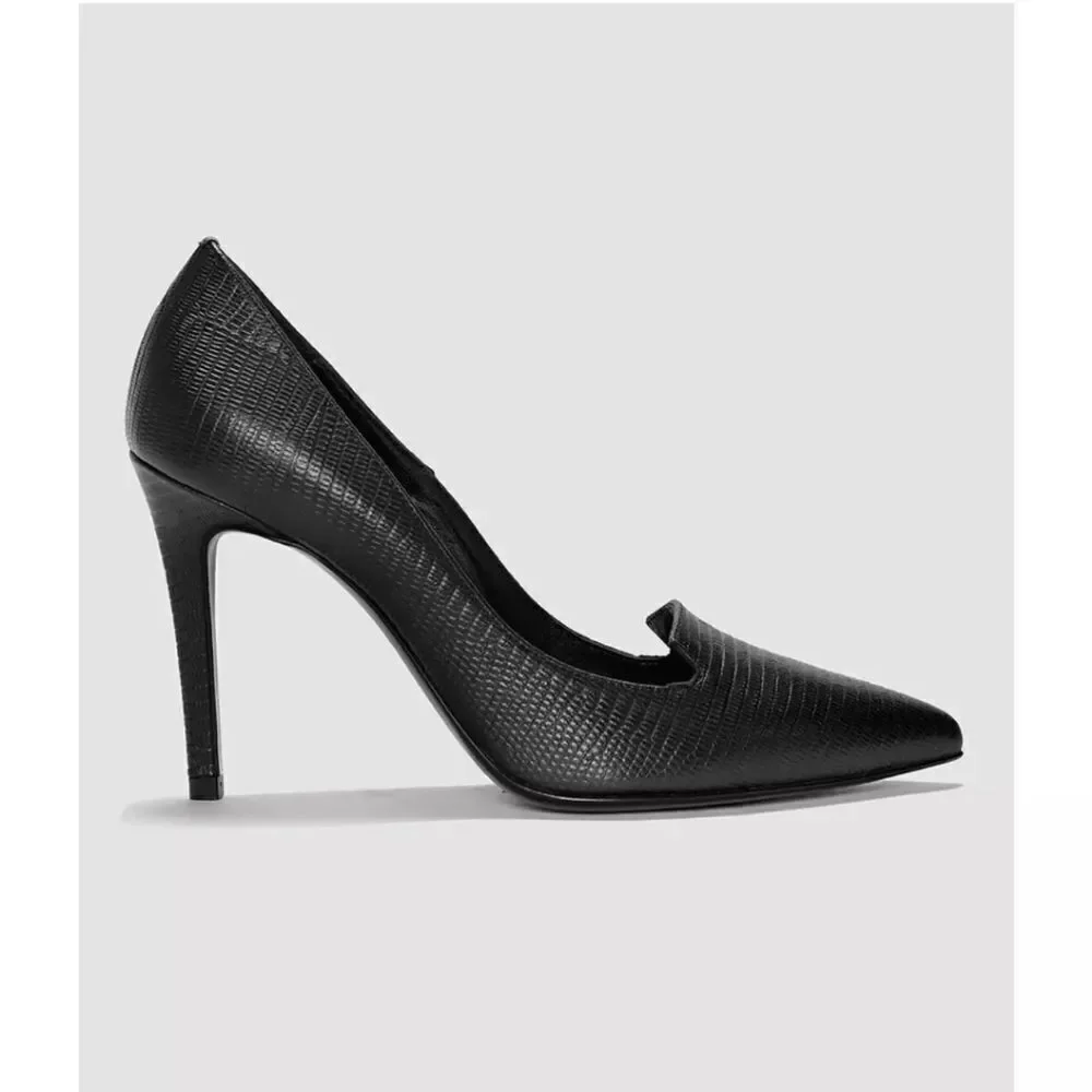 Charles Jourdan Paris Shoes Heels Black Suede Sz 8.5